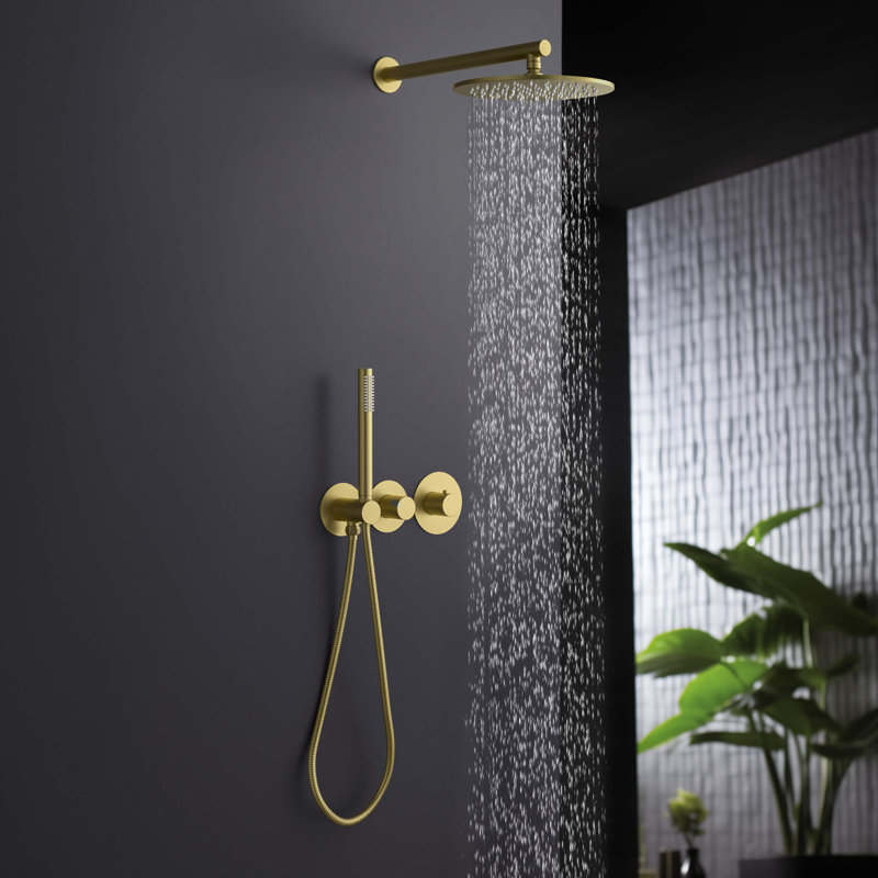 Pressure-Balanced Complete Shower System with Rough in-Valve