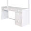 Lit mezzanine avec échelle, tablettes et bureau-777669182-777669183