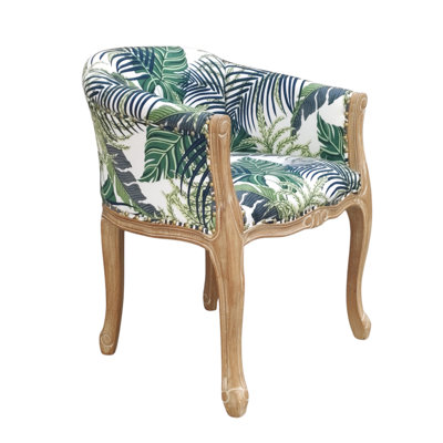 45cm H Upholstered Upholstered Back Armchair in Green
