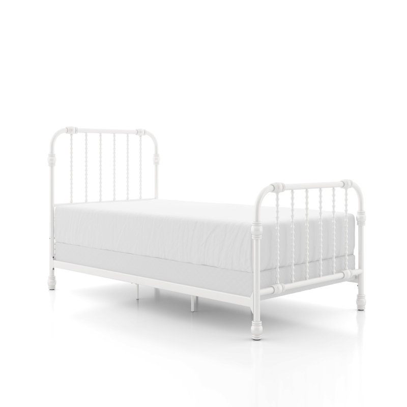 Wren Metal Bed, Twin, White