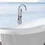 Robinet de baignoire autoportant avec douche à main - construction métallique, l 45,77 po, l 6,63 po, H, 8,97 lb