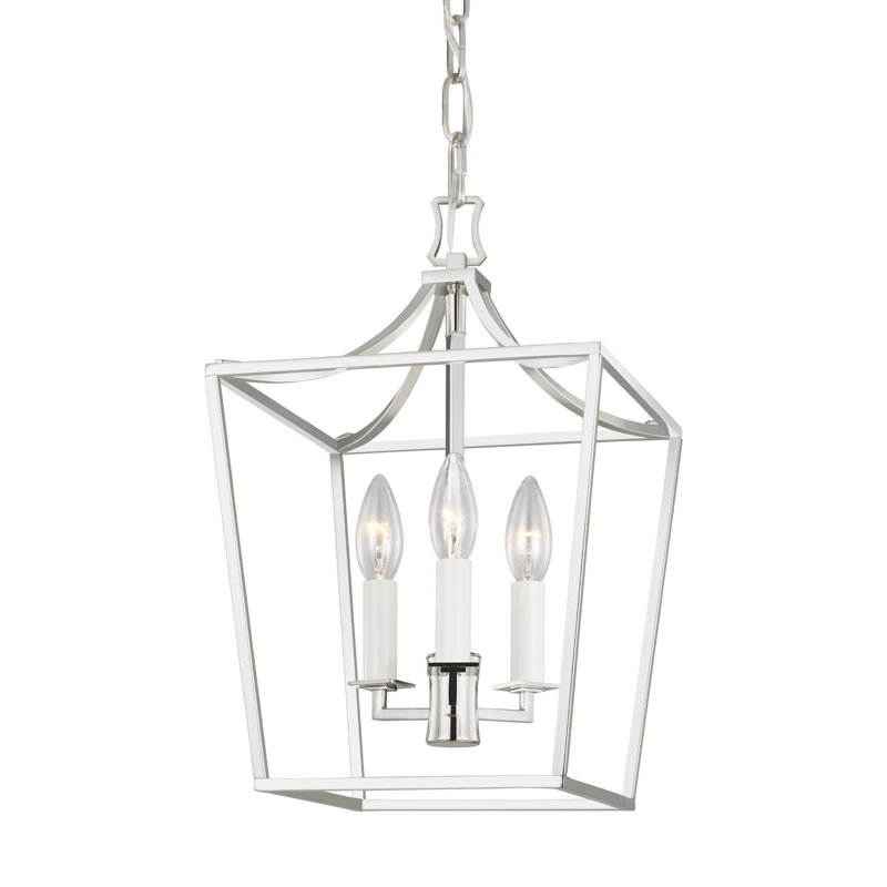Southold 3 - Light Chandelier, Polished Nickel