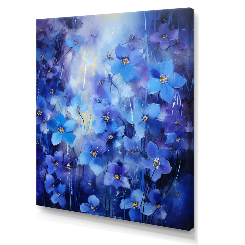 «Violets Verse», reproduction sur toile, H 44 po x l 34 po x P 1,5 po, Toile tendue