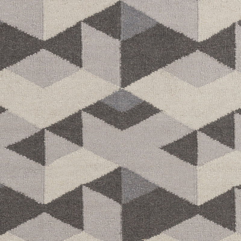 Fury Wool Geometric Indoor Rug, Rectangle 5' x 7'6"
