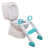 Aqua/White