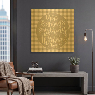 'Always Something' By Imperfect Dust Gold Metal Wall Art, 36" x 36"