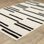 Tapis beige / noir Colesen Staggered Stripes-116003368