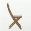 Chaise de salle à manger d'extérieur pliante en bois d'acacia (ensemble de 2), naturel-584426258