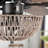 52"W Isabella 5 - Blade Ceiling Fan with Woven Rope Shade