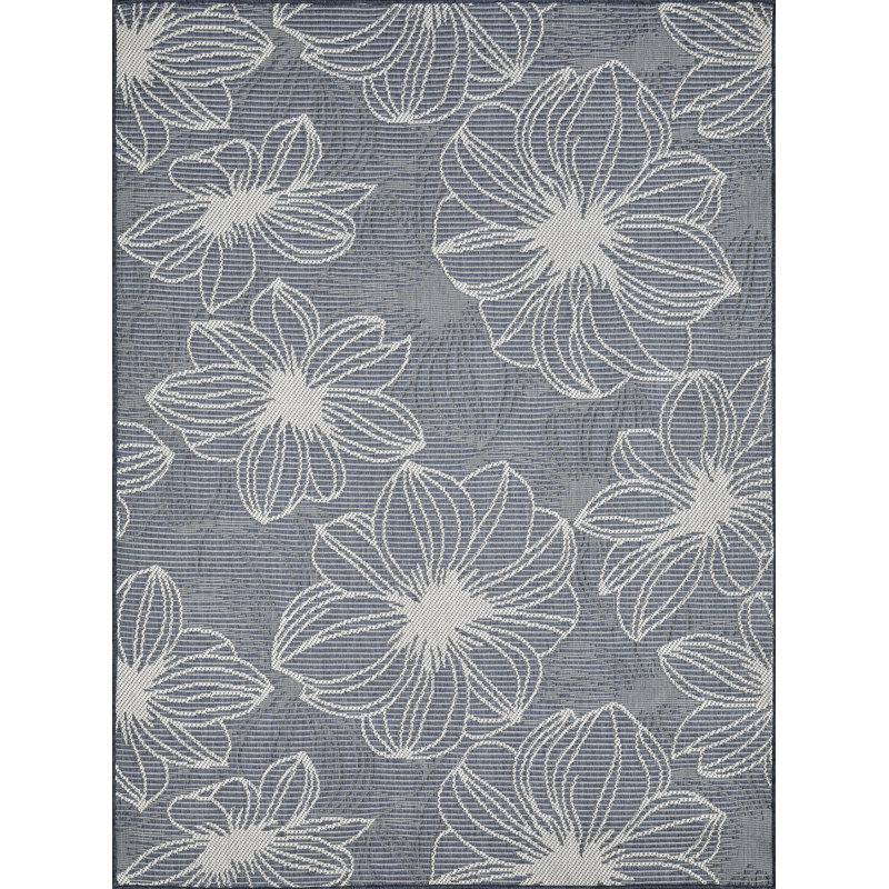 Tapis bleu Rosmunda Cerimia, Rectangle 4 pi x 6 pi