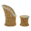 Naim Wicker Outdoor Armless Lounge Chair