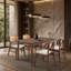 Ensemble de salle à manger 5 pièces Solace avec chaises courbées-22406877-20084588