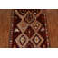 Tapis rouge en laine noué à la main de conception unique 5 pi 8 po x 8 pi New Age