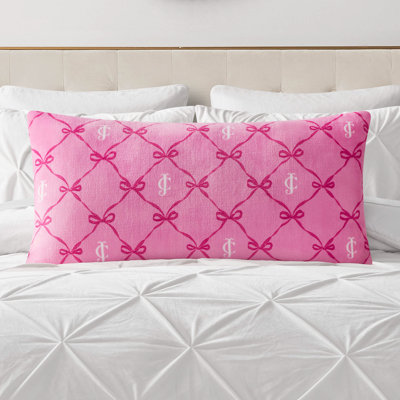 Juicy Couture Lattice Print Plush Body Pillow