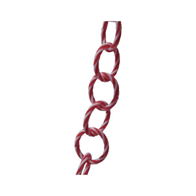 Plastic Link Garland With Candy Stripes