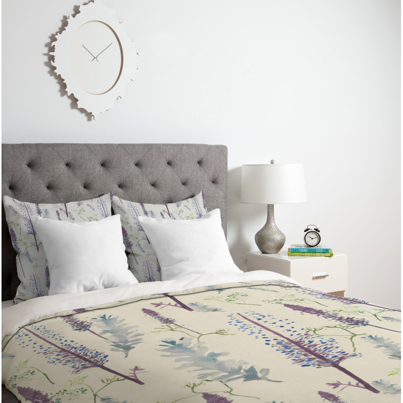 Rachelle Roberts Modern & Contemporary Polyester Floral Duvet Cover, Twin/Twin XL Duvet Cover