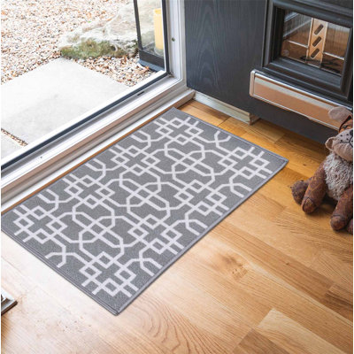 Cockerham Non-Slip Geometric Indoor Doormat