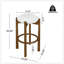 Tabouret de bar d'intérieur revêtu de bois, finition noyer foncé et revêtement ivoire, alliant élégance et durabilité pour les cuisines modernes-2112000954-2112000955