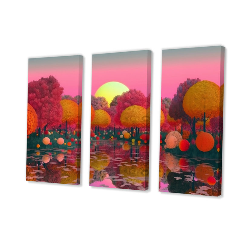 Gryff - Asian Art, reproduction d'art sur toile, H 32 po x l 48 po x P 1 po