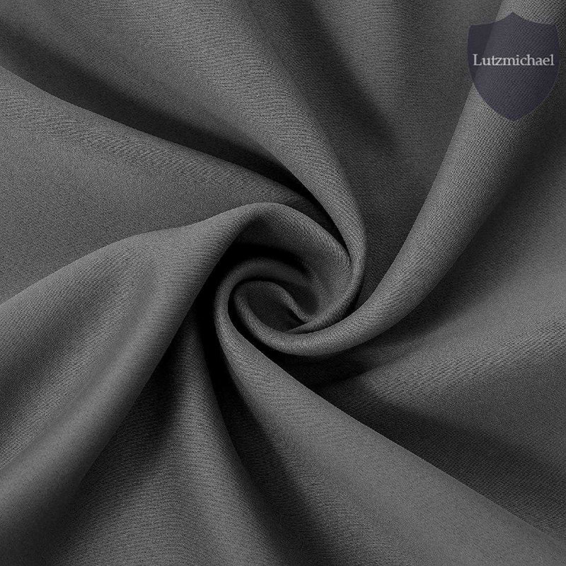 Erfried Blackout Curtain Pair, 52" W x 63" L, Gray