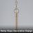 Barbour 1-Light Clear Glass Pendant With Rope Accent-1732734587