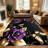 1PC vintage dark background purple gold rose butterfly floral area rugs for Living Room, Soft and Comfortable, Suitable for all seasons, easy-to-maintain, machine washable Indoor floor mat, Under Table Farmhouse suitable for dining table, bedroom,-129513736