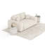 Two-seater square arms loveseat sofa-648486574