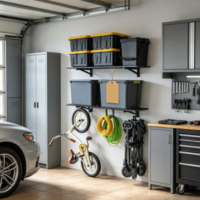 118.1cm W Steel Wall Mounted Shelving Unit