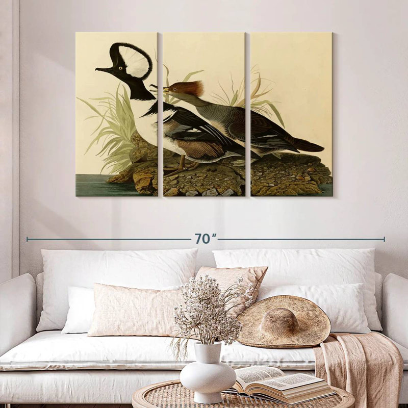Brampt Hooded Merganser, 32" H x 50" W