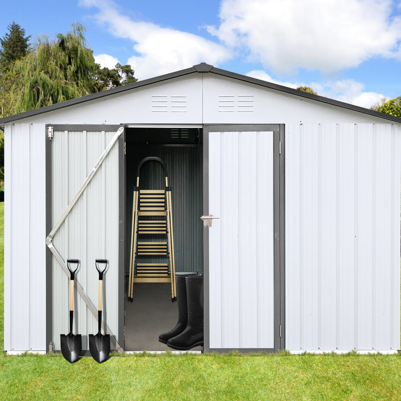 Abri de jardin en métal 10X12 - La construction extérieure défie 10Ftx12ft depuis des années