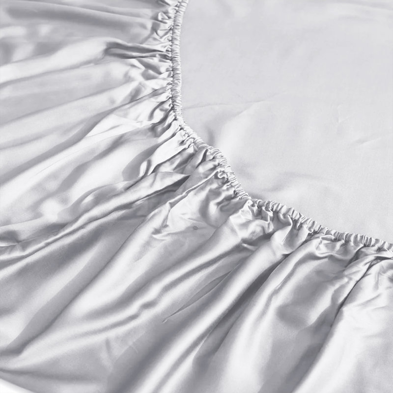 Lall Microfiber Brushed 25cm Deep Fitted Bed Sheet, Single (3'), White