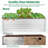Denishia Belisle 6 ft x 3 ft Galvanized Metal Outdoor Raised Garden Bed Planter Box for Vegetables, Fruits-1357737635-1353615017