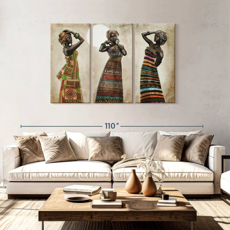 Élégance africaine Leisha, H 48 po x l 74 po