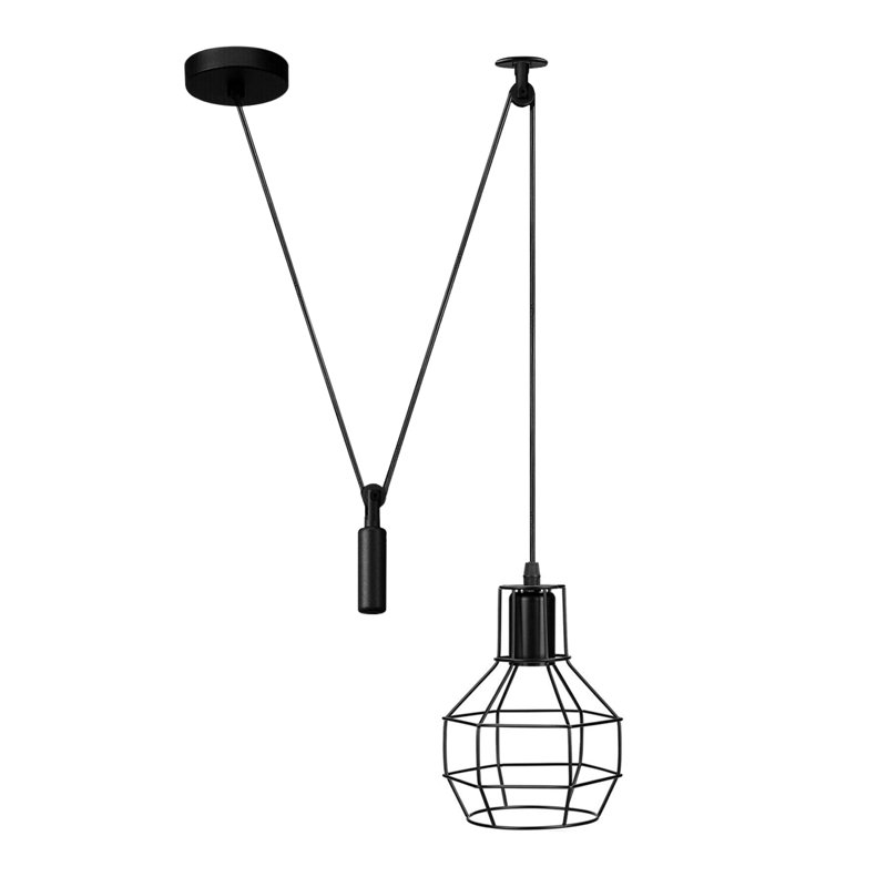 Casleton 1 - Light Single Pendant, Yes, Black