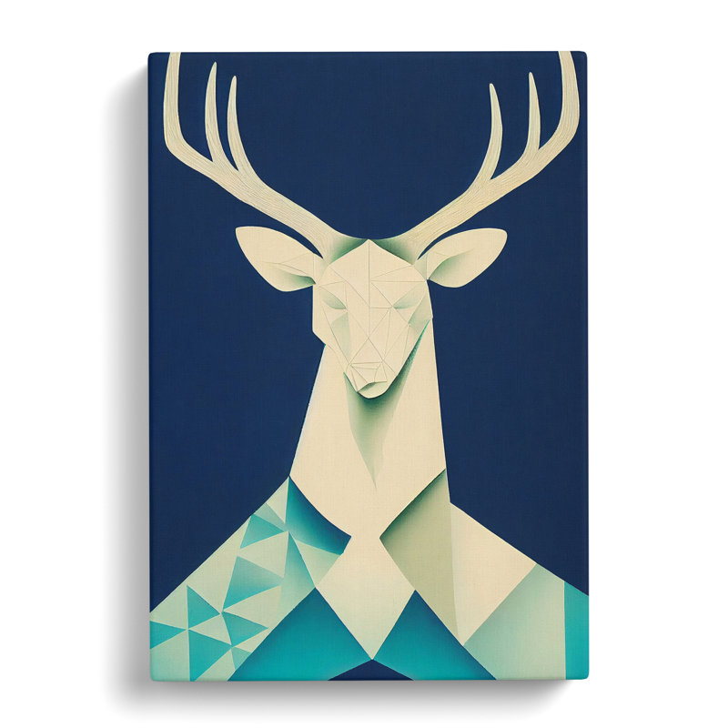 Unique Deer Abstract Vol.3 - Wrapped Canvas, 76cm H x 50cm W x 3cm D