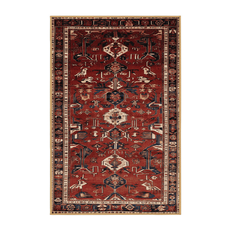 Tapis brun lavable à la machine, Rectangulaire 2 pi x 3 pi
