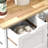 HOMCOM Rolling Kitchen Island Cart-280163487