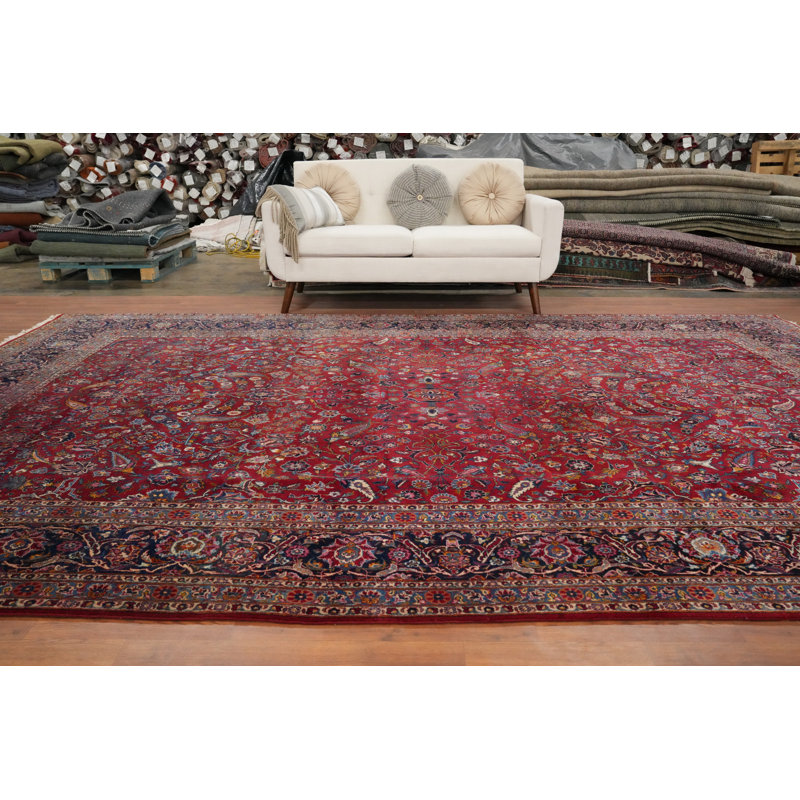 Tapis traditionnel rouge 9 x 13