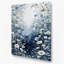 Aquarelle florale 87, art mural gris en métal-1838153609