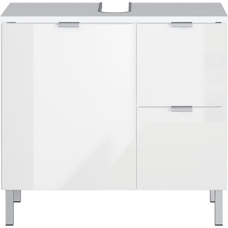 Midgett 60cm Single Bathroom Vanity Base Only, White