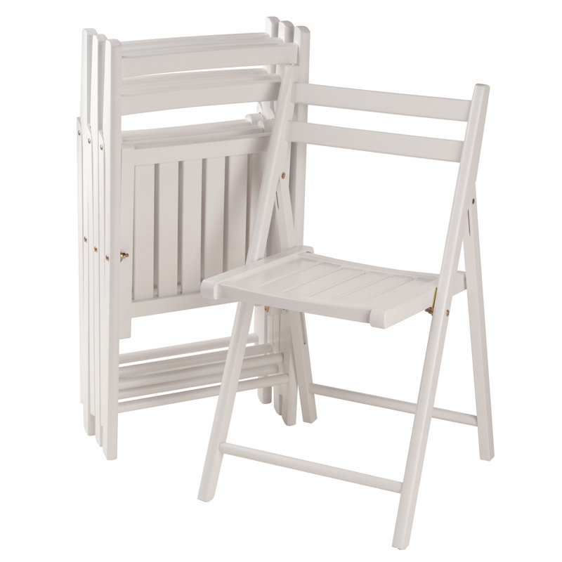 Chaise pliante Red Barrel Studio® Quiana Banquet, blanc