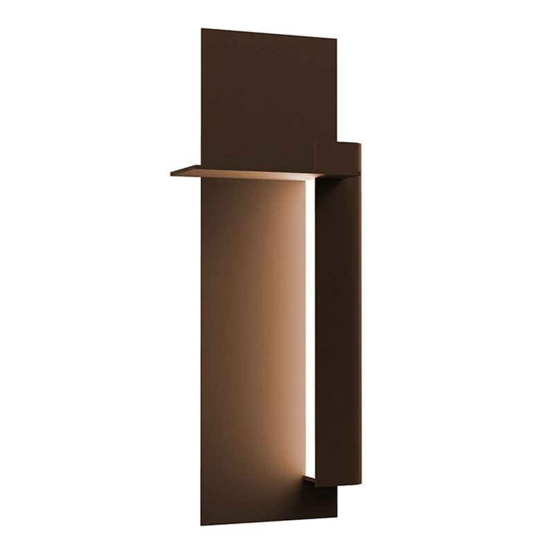 Backgate™ 1 - Light LED Flush Mounted Sconce, 20" H x 8.25" W x 3.75" D, Textured White