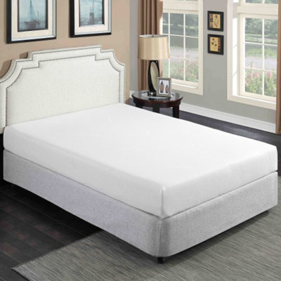 Matelas en mousse viscoélastique gélifiée 8 po - Blanc, housse respirante en aloe vera, en boîte pour soirées douillettes