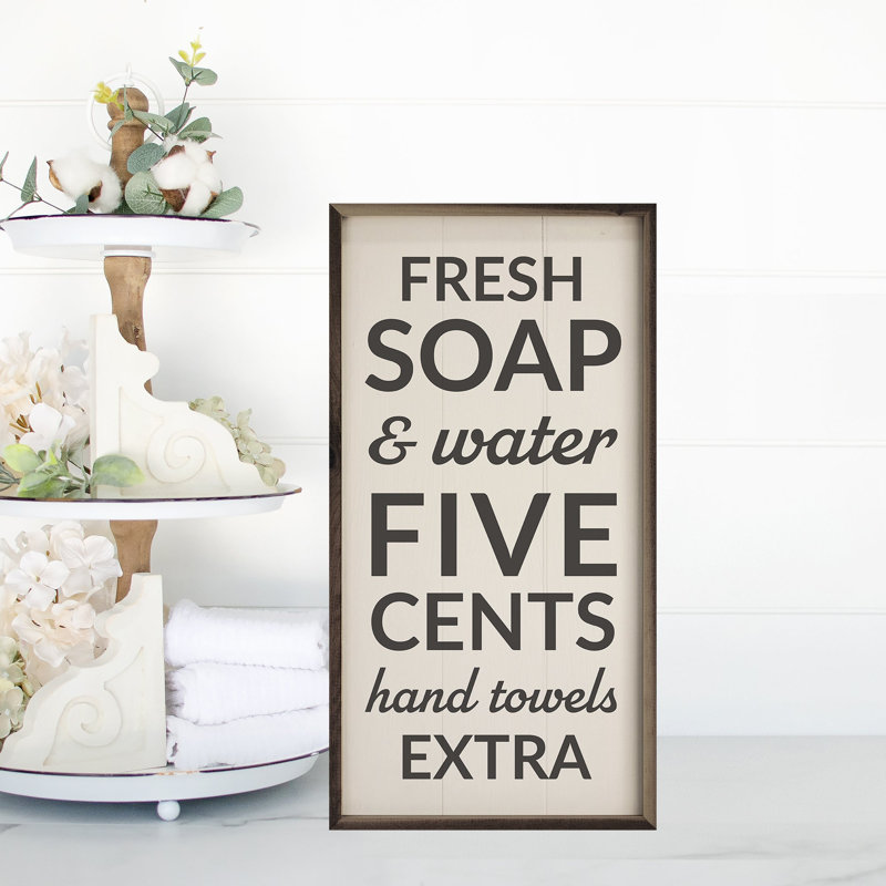 Fresh Soap And Water Vertical, H 16 po x l 8 po