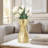Charmaine 10" Cinched Knot Ceramic Gold Vase-605020593