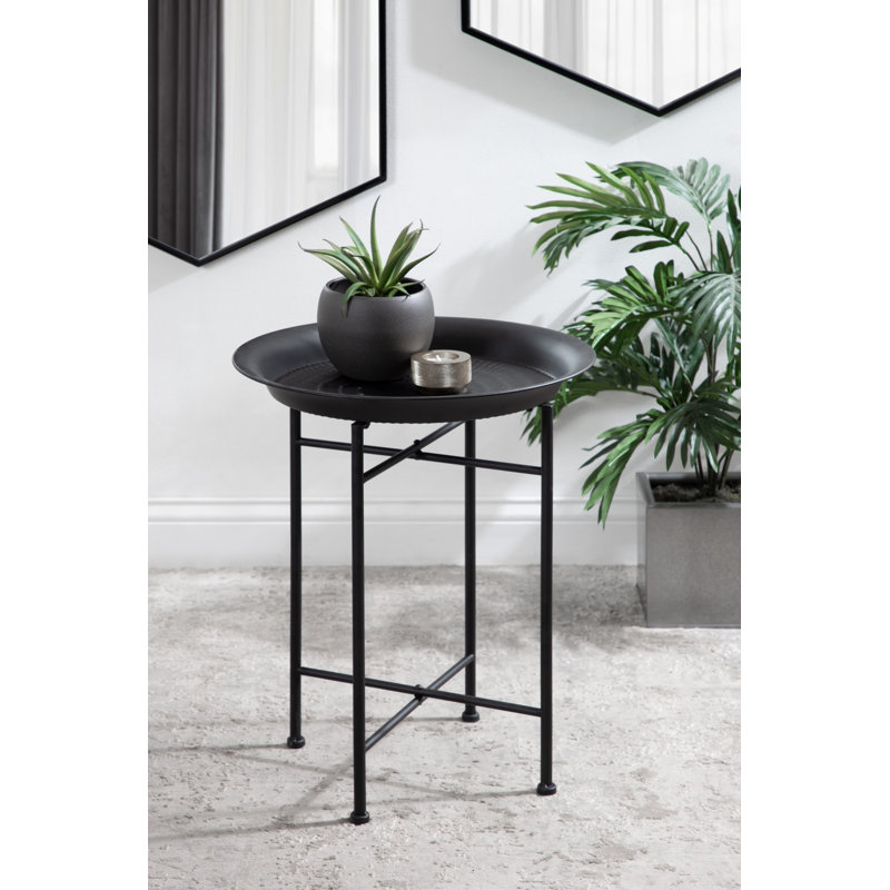 Kuehl Tray Top End Table, Black