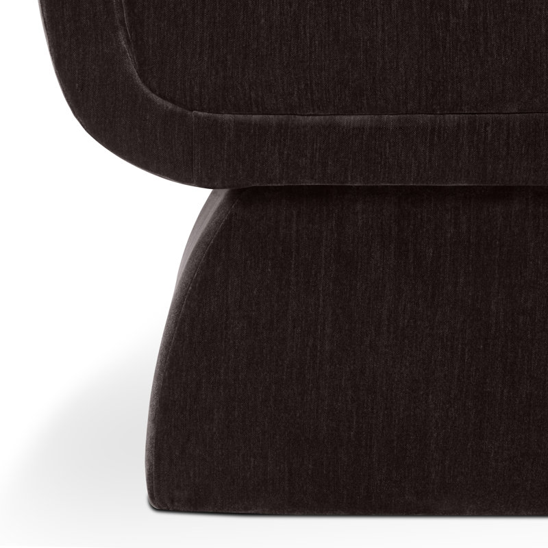 Méridienne Zeno Chenille, Ganache brune