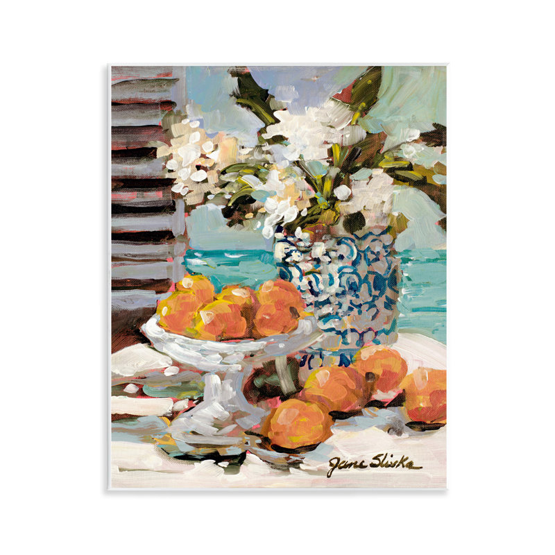 «Coastal Fruits Still Life», art mural par Jane Slivka