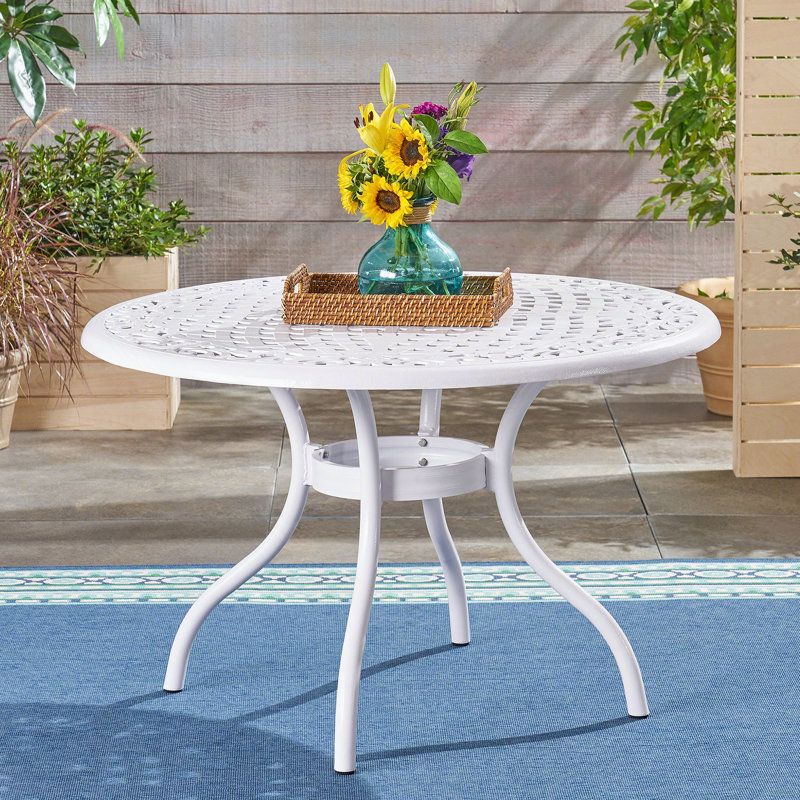 Table ronde Phoenix 48 po, Blanc