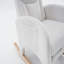 Chaise berçante en tissu avec repose-pieds réglable-420830076